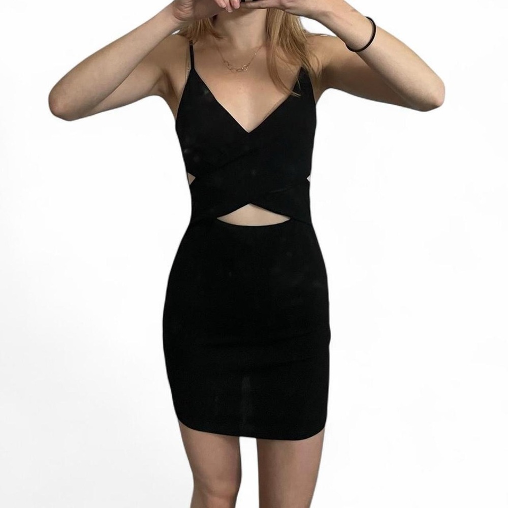 Black mini dress size xs